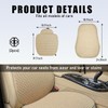 Yourkar 4PCS Car Seat Cover Pad, Breathable Auto Front Seat
