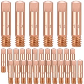 EATBALE 15AK MIG Welding Torch, Power Nozzle, Pack of 30 Welding Contact Tips, 1.0 mm MIG MAG Welding Machine, Welding Nozzles for 14AK 15AK MIG/MAG Welding Torch Accessories Wear Parts (1.0 mm /