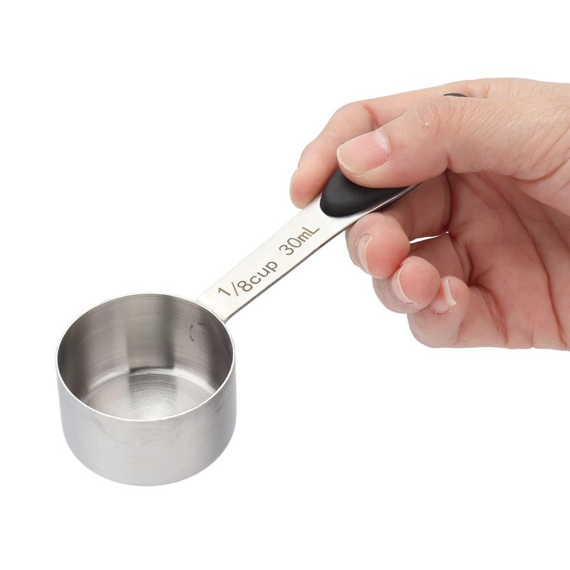HAOHIZE 30ml Measuring Spoon, 1/8 Cup Measuring Cup, Teaspoon, Measuring