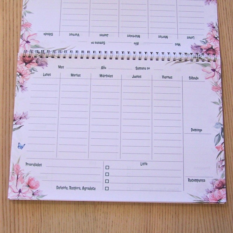 A4 Weekly and Monthly Planner Set with Cover Sheet Undated