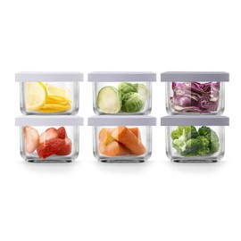 Comotomo 'Smart Vent' Food Container, Gray Set of 6