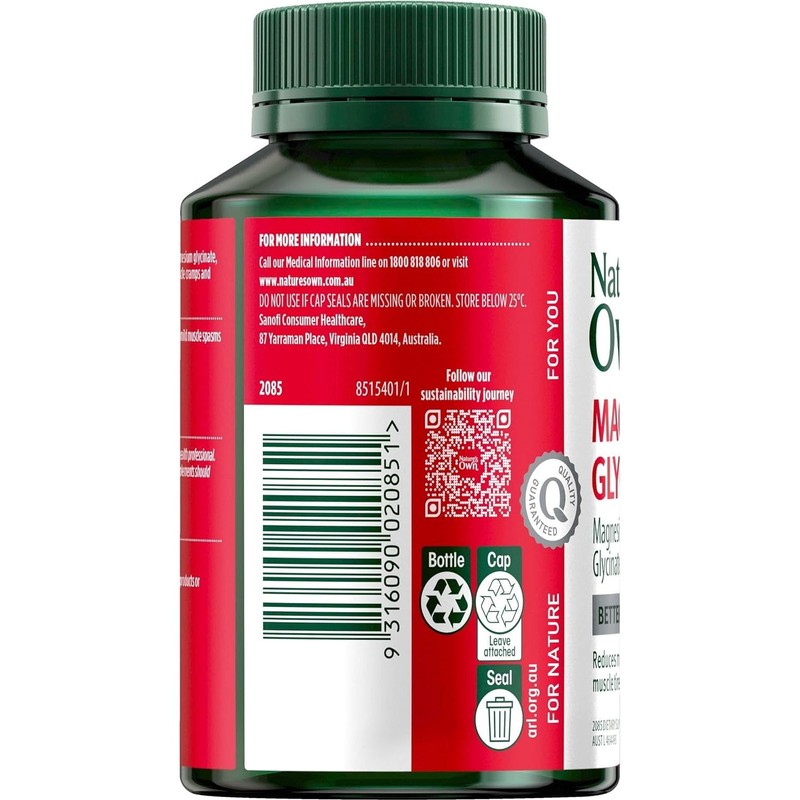 Nature's Own Magnesium Glycinate 1150mg 120 Tablets