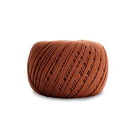 Circulo Amigurumi Yarn, 100% Mercerized Brazilian Virgin Cotton - Cotton Yarn for Crocheting and Knitting, Soft Yarn, Brown Yarn Art - Sport Weight Yarn, 4.4 oz, 278 yds - Color 7220 - Dates