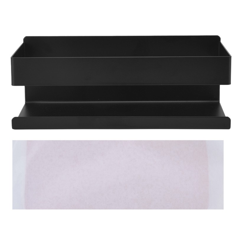 Single Tier Spice Rack 15kg Bearing Capacity Corrosion Resistant Black