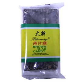 蔗片糖 黑糖 Dark Brown Slab Sugar Cane Sugar 14 oz (1 pack)