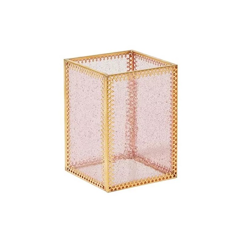 Glamlily Soporte Para Brochas De Maquillaje Dorado Para Tocador, Marc