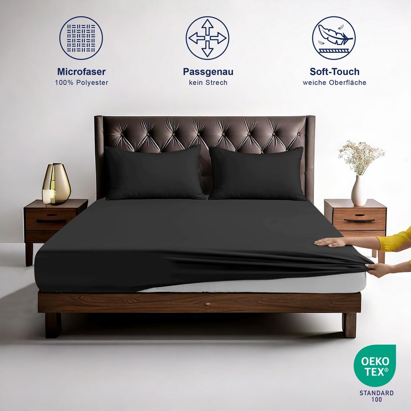 Fitted Sheet 160 x 200 cm - 35 cm Deep