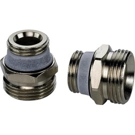 Simplex D5 ½" x ¾" Ni Connection Set with Euro Cone - Efficient Installation for Radiators with Integrated Valve - Set D5 (2pcs) - F10391