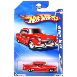 2010 HOT WHEELS HOT AUCTION 04 OF 10 RED '55 CHEVY BEL AIR