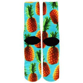 Benefeet Sox Crazy Socks for Men Funny Socks for Boys Teens Unisex 3D Print Pinapple Novelty Fruit Theme Patterned Designer Socks for Kids Athletic Tube Socks Christmas