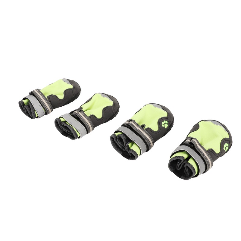 4Pcs Dog Booties Adjustable Slip Resistant Breathable Dog Boot with