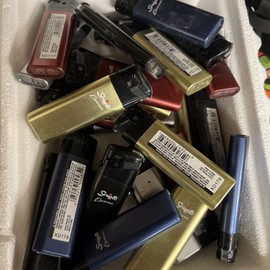 Scripto Old Style Discontinued Scripto Electronic Lighters Push at an Angle 5 Pack