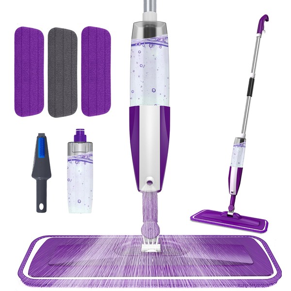 Microfiber Spray Mop for Floor Cleaning - Reusable Floor Mop