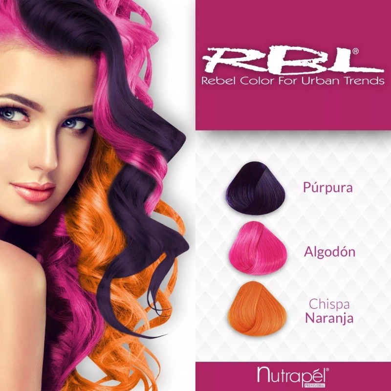 Nutrapél Professional Tinte Rbl Fantasía Naranja Chispa Tubo 90gr