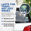 (2 Pack) I Love Our Planet Stickers - Earth Lover