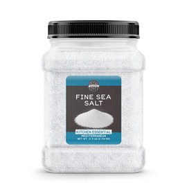 Birch & Meadow 4.5 lb of Fine Sea Salt, Kitchen Essential, Mediterranean