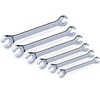 EFFICERE 6-Piece Double-End Metric Flare Nut Wrench Set with Rack,