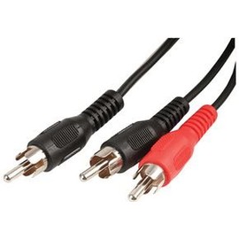 PHONO PLUG TO X2 PHONO PLUGS - 0.5M, Audio & Video Cable Assemblies QTY X 1