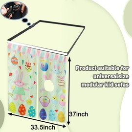 Ordicoeur Kids Removable Easter Play Panel Modular Play Couch (Couch Not Included)