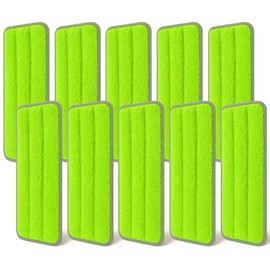 10Pcs Mop Replacement Pads, Compatible with Rinse 'n Wring Mop Universal Mop Pads Mop Head Refills Washable Wet Mop, Compatible with Most Rinse 'n Wring Mop Size Mops