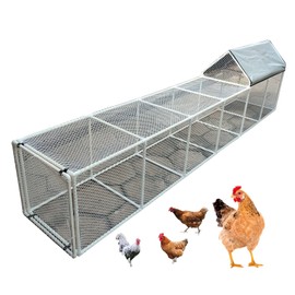 Chicken Tunnel,Foldable Chicken Tunnel Run for Yard and Outside,Mobile Chicken Run Extension for Yard with Cover.