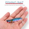 Ahvqevn 1pcs Popper Fishing with Treble Hooks 3D Treble Hooks
