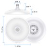 HOREVO Bathroom Ceiling Light Fixture, Waterproof IP65 18W LED Music