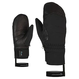 Ziener Kalea Women's Ski Mittens/Winter Sports, Waterproof, Extra Warm Wool, Black, 6