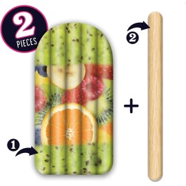 Mighty Mojo Fruit Popsicle Inflatable Pool Float Tube & Noodle 2-in-1 Floats Raft