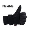 Warm Gloves Leather Winter Insulated Fleece Thermal for Snow Skiing