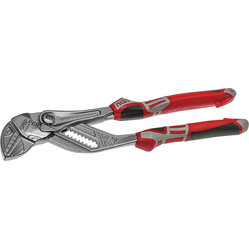 NWS Pliers Wrench Gripper - Matte Chromium - SoftGripp, 10"