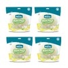 4 Pack Shower Puffs With Soap Pieces - Jasmine -