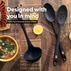 DI ORO Silicone Ladle & Spoons for Cooking – Large
