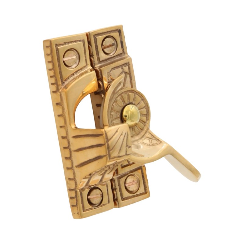 Victorian Style Window Sash Lock in Solid Brass