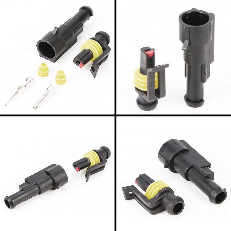 CESFONJER Car Waterproof Connector, Waterproof Electrical Terminals, Motorcycle Scooter Truck