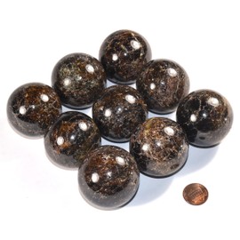 44mm Deep Red Garnet Almandine Carved Sphere Polished Natural Sparkling Collectible Gemstone Crystal Mineral Ball - India + Stand (1PC)