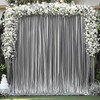 30x10 ft Wrinkle Free Black Silver Sequin Backdrop Curtain for