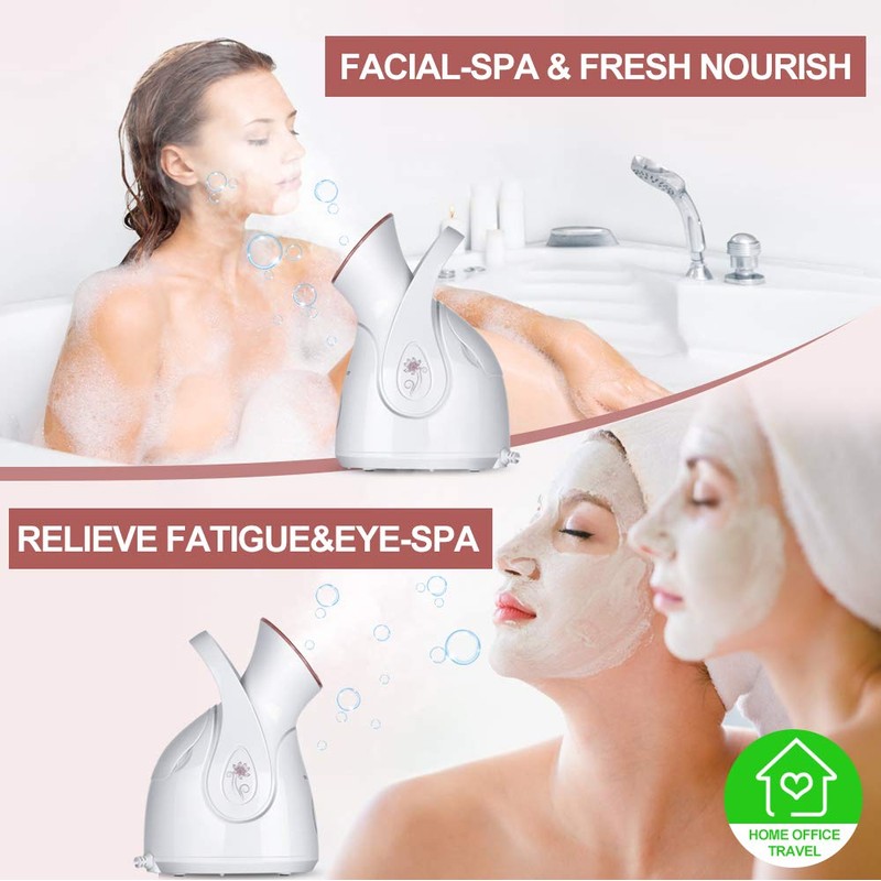 Facial Steamer, Amconsure Nano Ionic Face Steamer for Home, 100ML