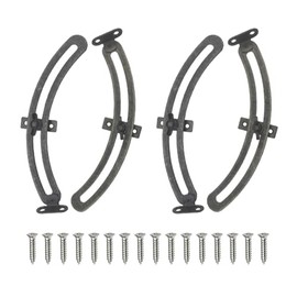 ONEBO 2 Sets of 4 Heavy Duty Lid Stand Hinges, Flap Hinge, Cabinet Folding Hinge, Suitable for Wooden Boxes, Workbenches and Other Items (Bronze)