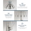 FORIOUS Kitchen Faucet with Pull Down Sprayer, Brushed Nickel, Classic