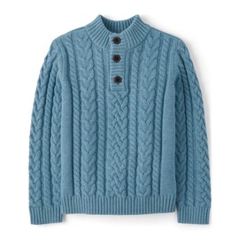 Gymboree,and Toddler Long Sleeve Cable Knit Sweaters,H/T Blue Aura,12-18 Months
