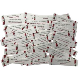 Christmas Cracker Jokes (pre-cut with no repeated jokes) (XL Pack of 100 Jokes)