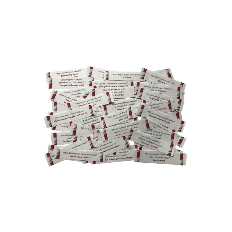 Christmas Cracker Jokes (pre-cut with no repeated jokes) (XL Pack