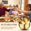 Nuogo 6 Pcs Gold Mixing Bowls Stainless Steel Mixing Bowl