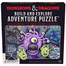 Spin Master Games Calabozos y Dragones, Rompecabezas de Aventuras para Construir y Explorar, Rompecabezas de Calabozos y Dragones de 1000 Piezas para 