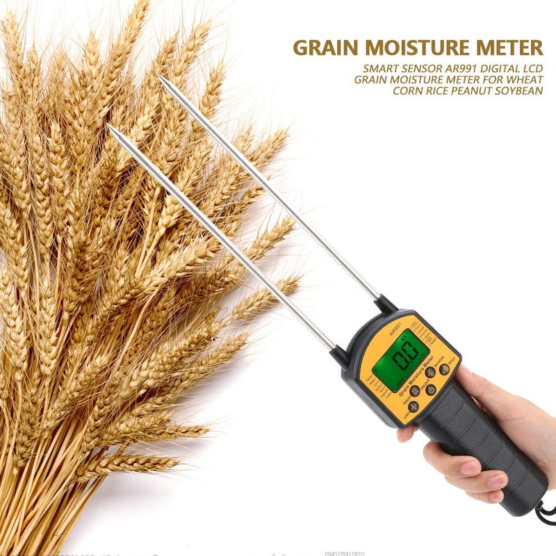 Portable Hay Meter, Digital LCD Meter for Wheat Corn Rice
