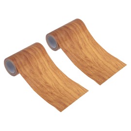 PATIKIL Wood Grain Repair Tape 4" x15ft,2 Pcs Self Adhesive Realistic Textured Repair Tape Patch for Floor Door Table Cabinets Desk,Wheat Maple