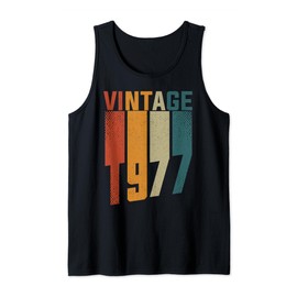 Vintage 1977's 1977 Style Clothing Women Men 47th Birthday Tank Top
