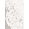 Western Ski Resorts Map 24x36 Poster (White & Gray)