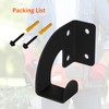 Wdwlbsm 2PCS Chainsaw Hanger, Chainsaw Wall Mount, Heavy Duty Chainsaw